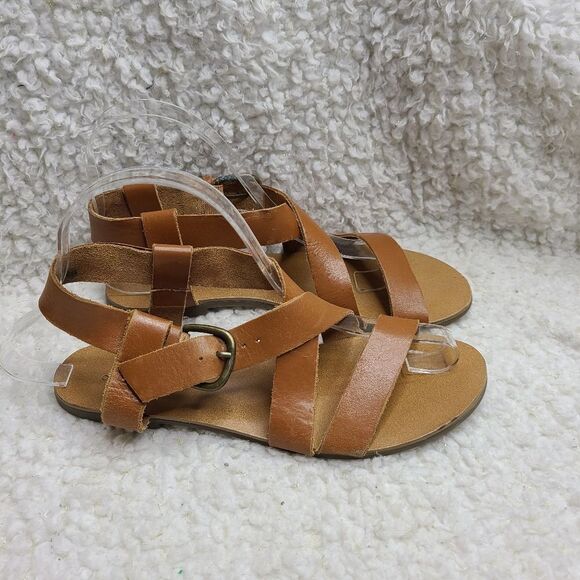 UO Urban Outfitters Maddie Leather‎ Sandals sz 7 - Picture 1 of 8